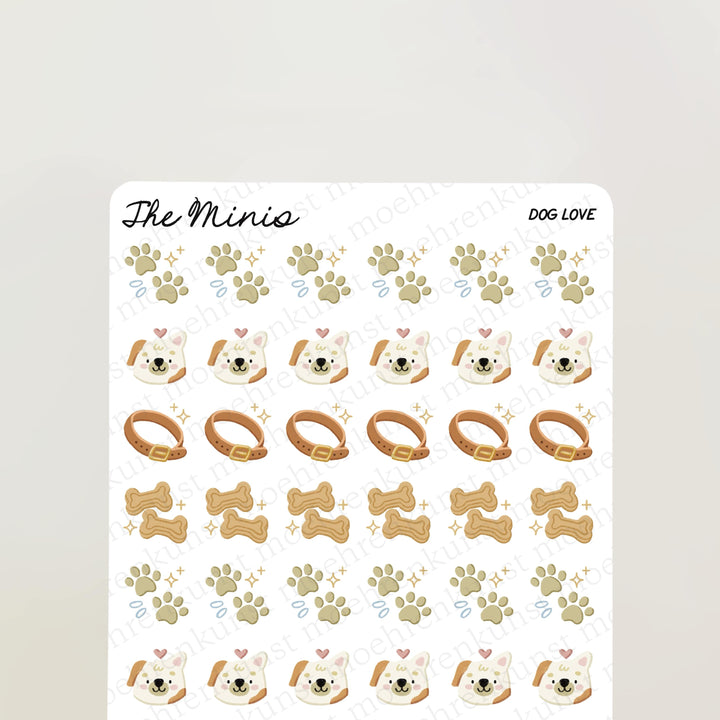 The Minis - Dog Love | Planner Stickers for your Journal