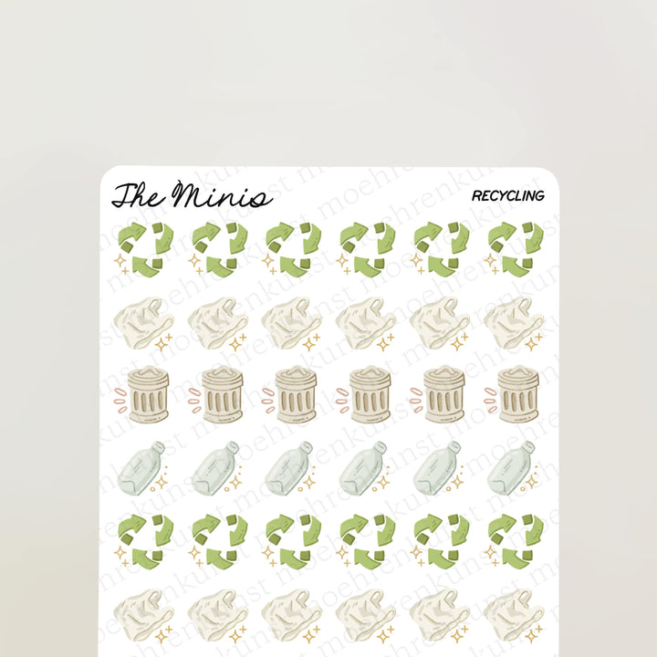 The Minis - Recycling | Planner Stickers for your Journal