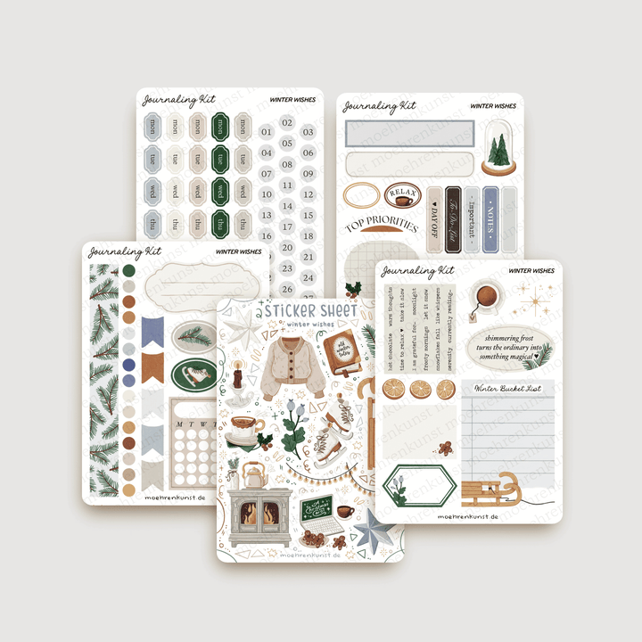 Journaling Kit - Winter Wishes | Planner Stickers for your Journal