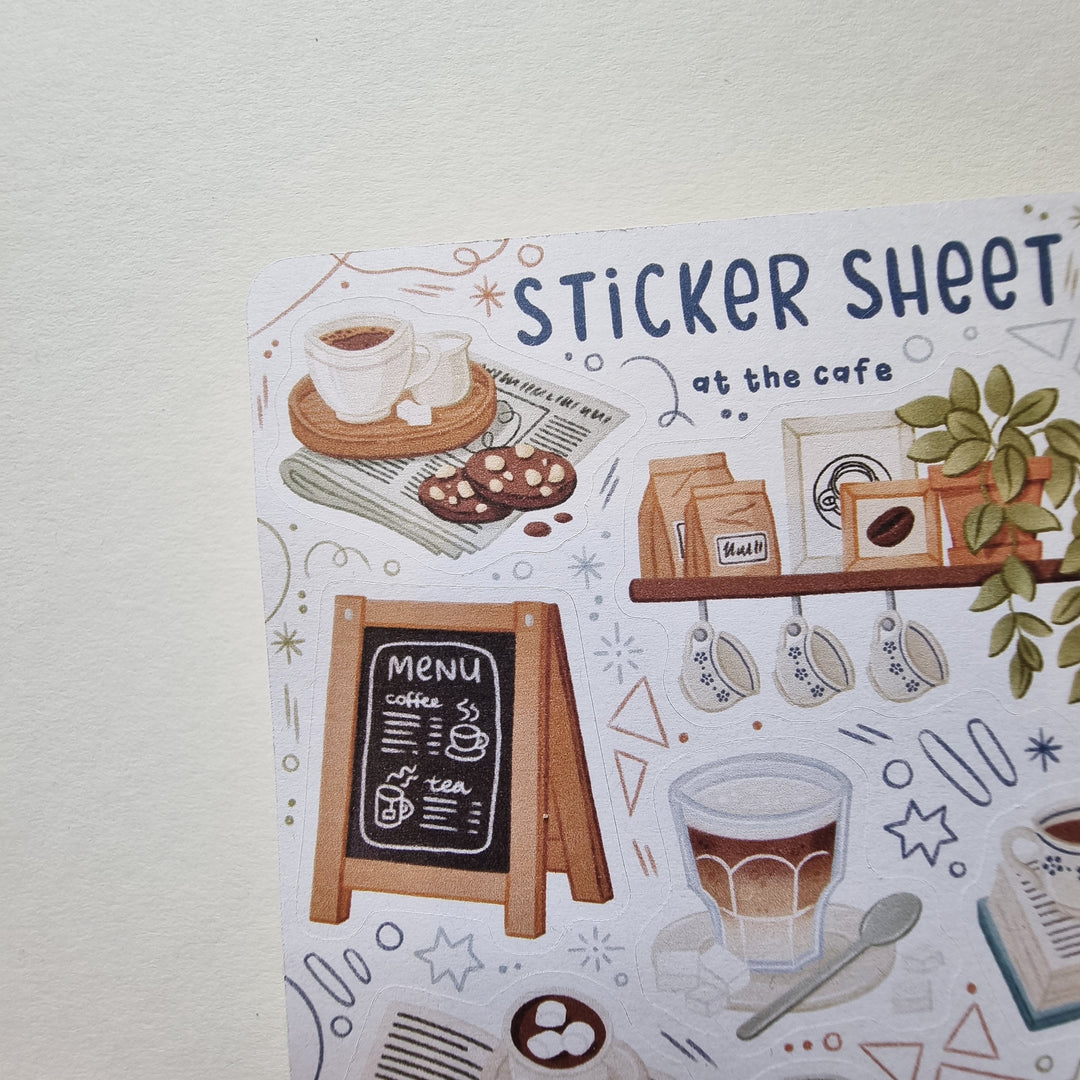 Sticker Sheet - At The Café | Planner Stickers for your Journal