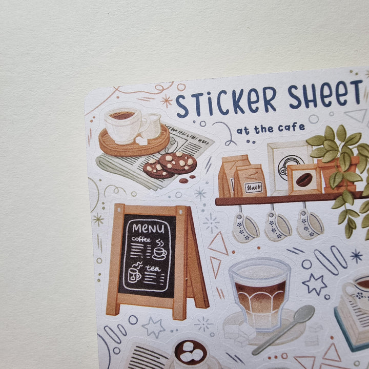 Sticker Sheet - At The Café | Planner Stickers for your Journal