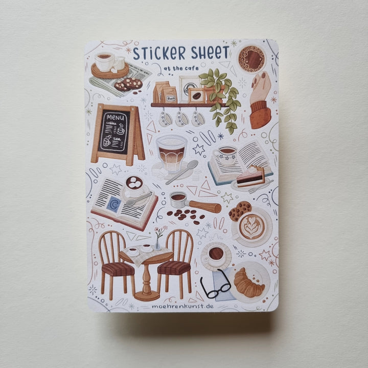 Sticker Sheet - At The Café | Planner Stickers for your Journal