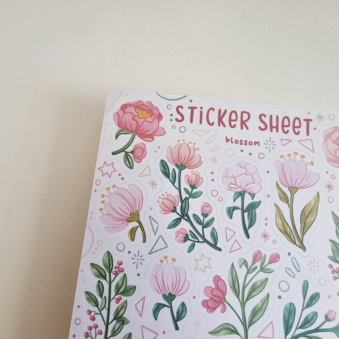 Sticker Sheet - Blossom Pink | Planner Stickers for your Journal