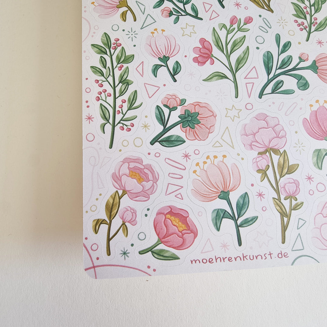 Sticker Sheet - Blossom Pink | Planner Stickers for your Journal