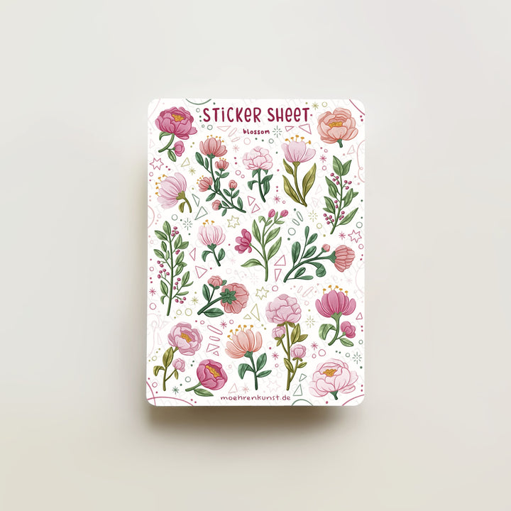 Sticker Sheet - Blossom Pink | Planner Stickers for your Journal