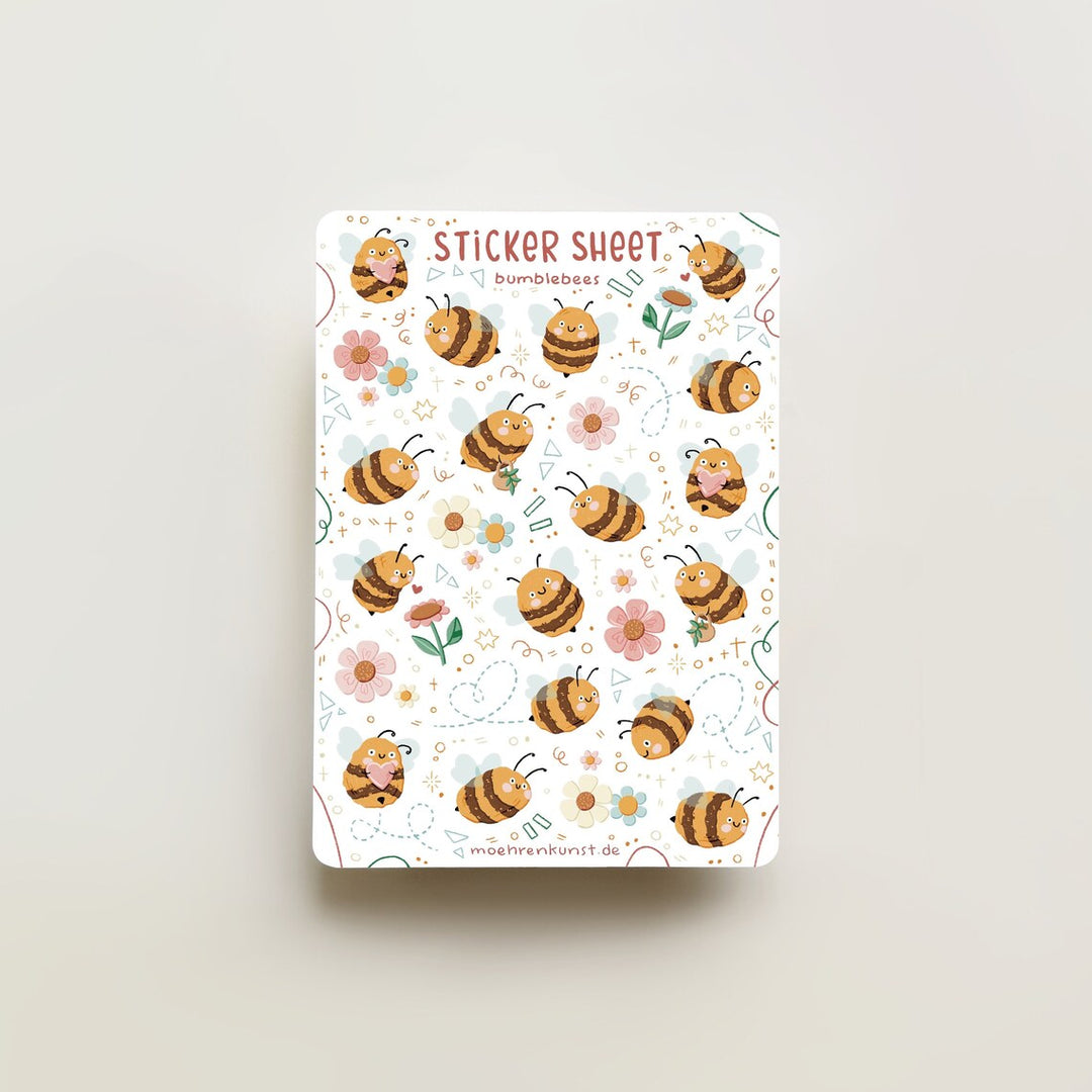Sticker Sheet - Bumblebees | Planner Stickers for your Journal