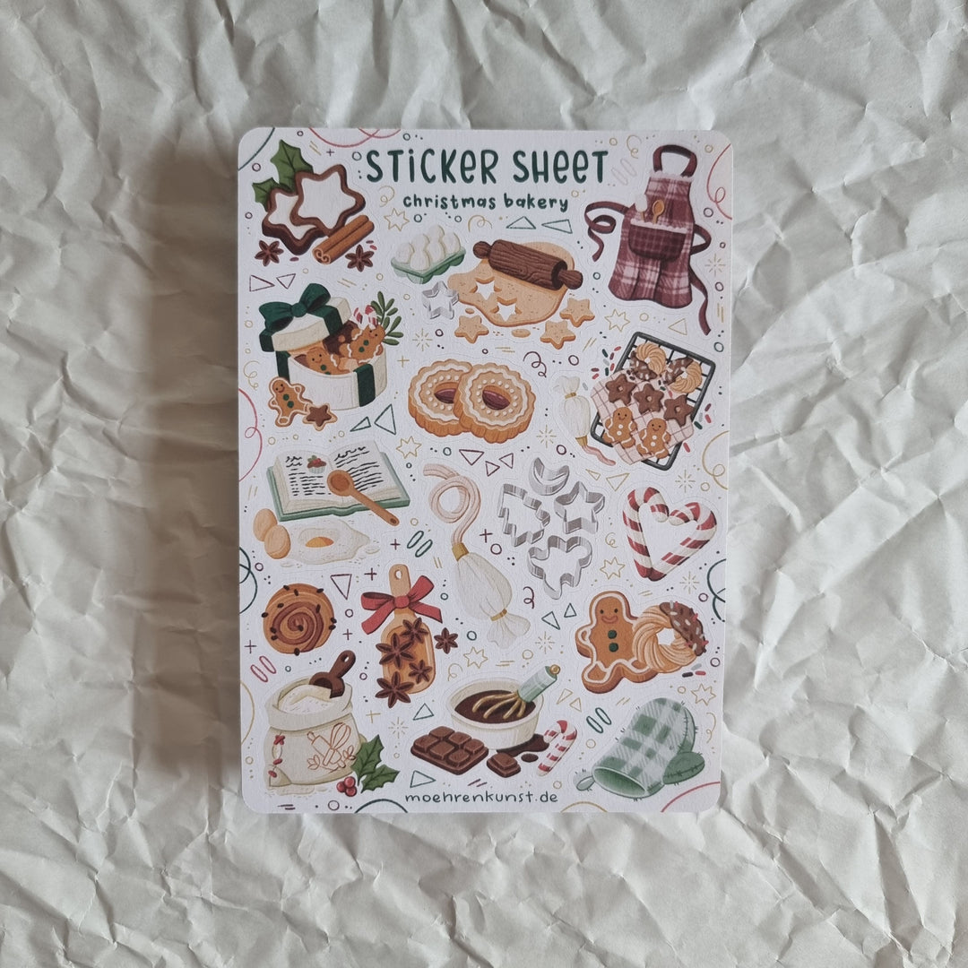 Sticker Sheet - Christmas Bakery | Planner Stickers for your Journal