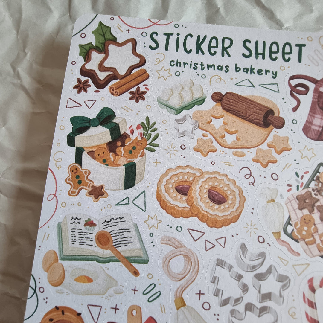 Sticker Sheet - Christmas Bakery | Planner Stickers for your Journal