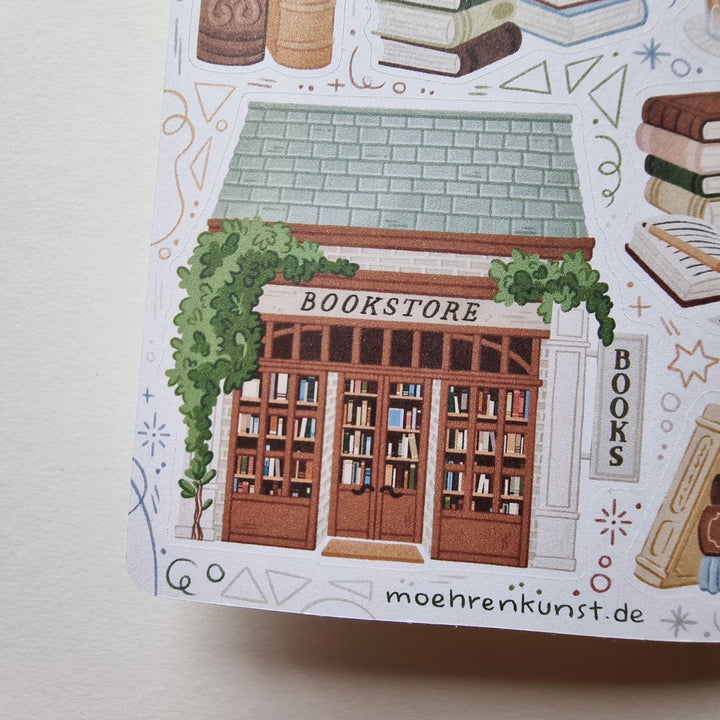 Sticker Sheet - Cozy Bookstore | Planner Stickers for your Journal