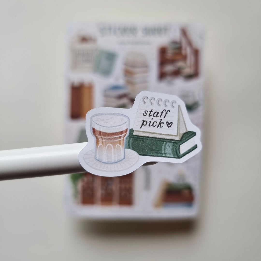Sticker Sheet - Cozy Bookstore | Planner Stickers for your Journal