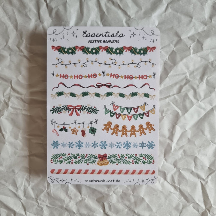 Essentials - Festive Banners | Planner Stickers for your Journal