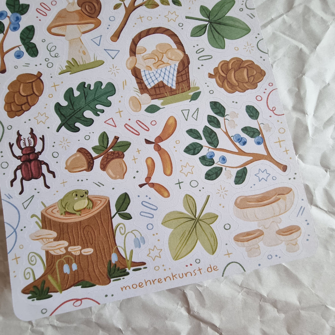 Sticker Sheet - Forest Walk | Planner Stickers for your Journal