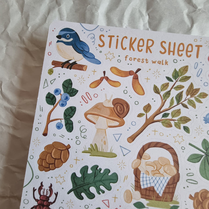 Sticker Sheet - Forest Walk | Planner Stickers for your Journal