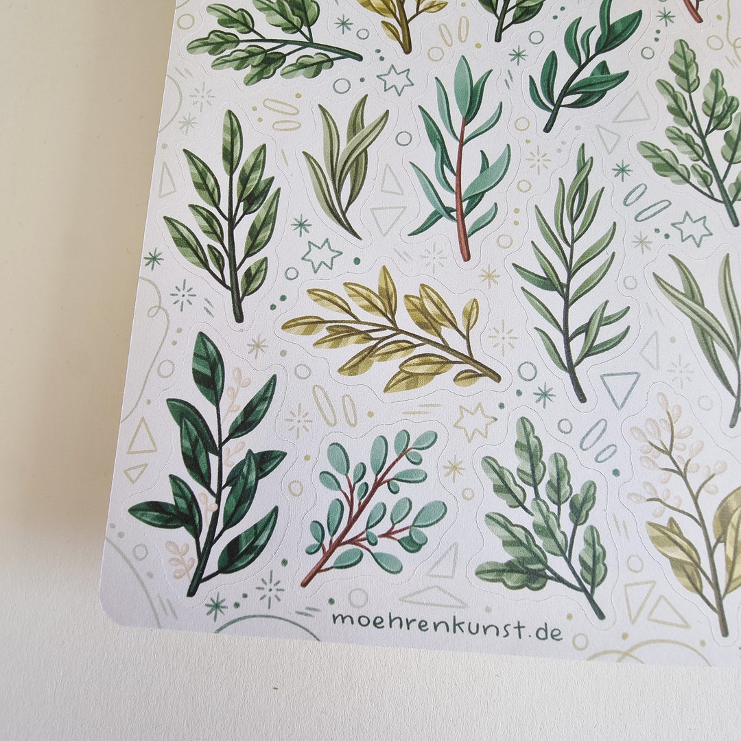 Sticker Sheet - Greenery | Planner Stickers for your Journal