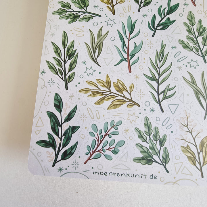 Sticker Sheet - Greenery | Planner Stickers for your Journal