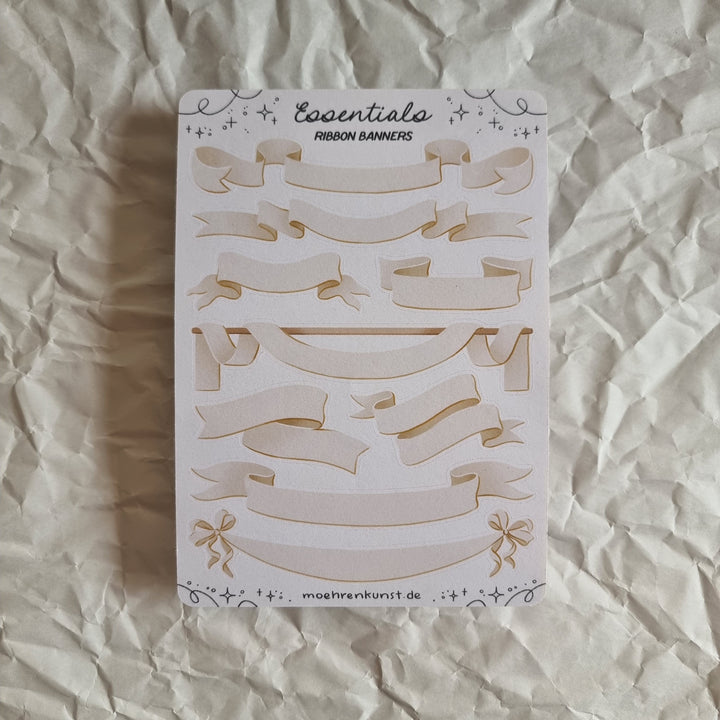 Essentials - Ribbon Banners | Planner Stickers for your Journal