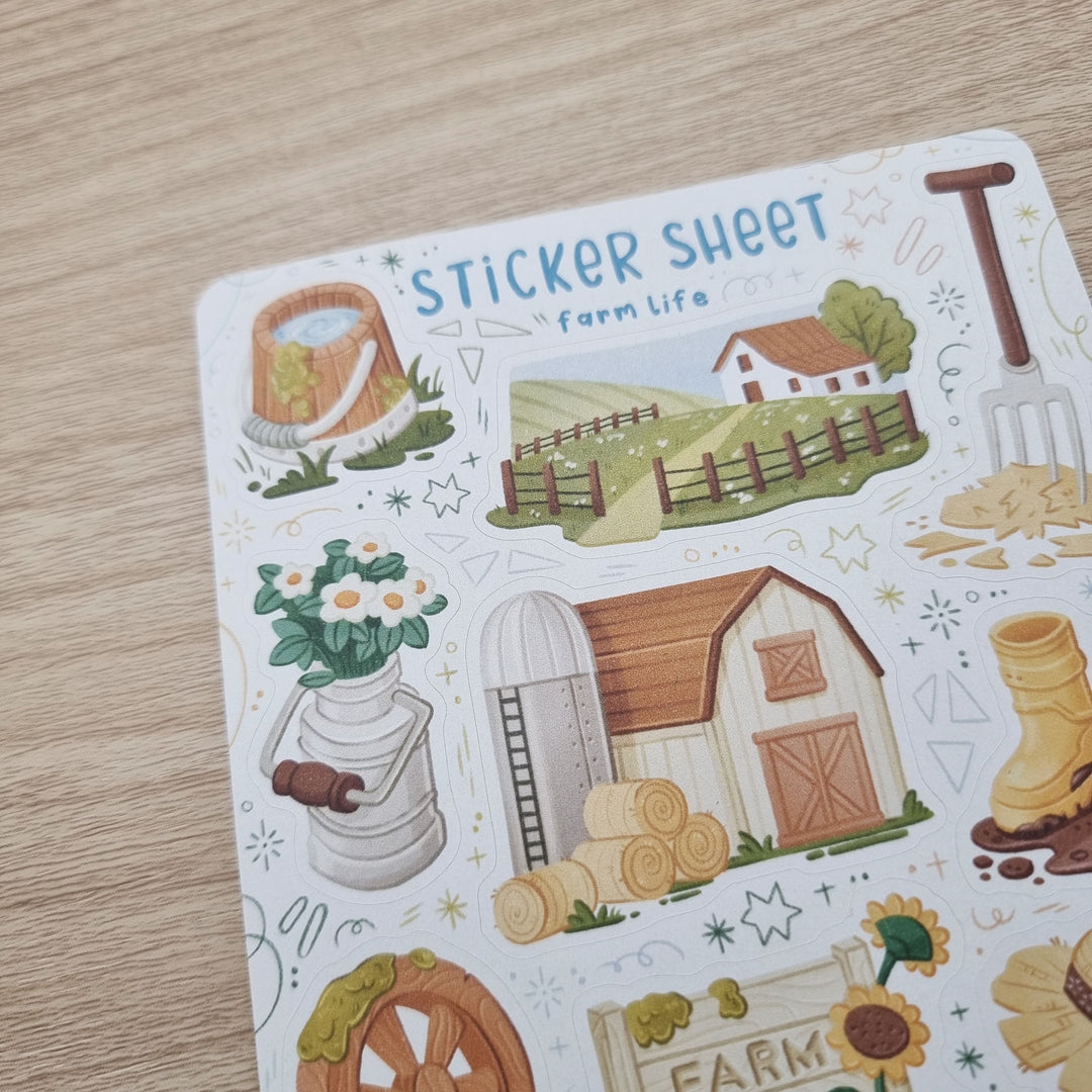 Sticker Sheet - Farm Life | Planner Stickers for your Journal