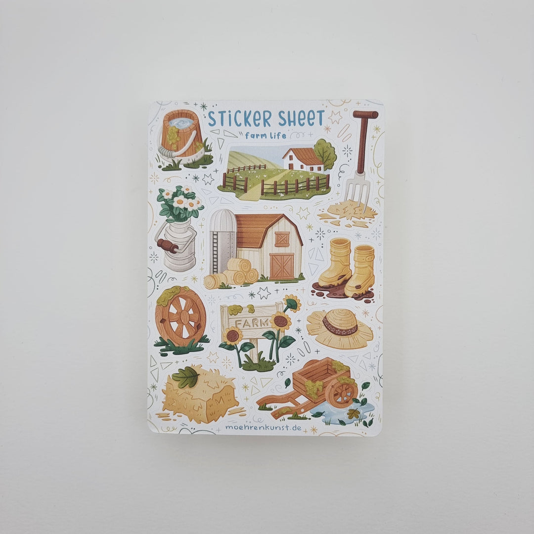 Sticker Sheet - Farm Life | Planner Stickers for your Journal