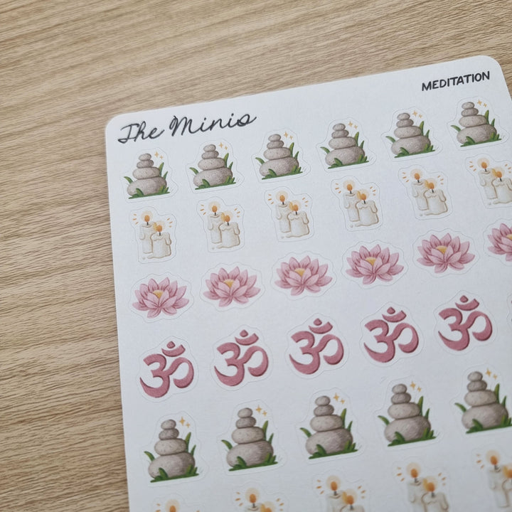 The Minis - Meditation | Planner Stickers for your Journal