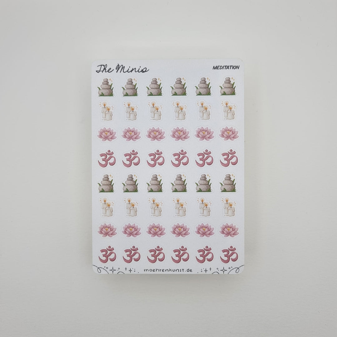 The Minis - Meditation | Planner Stickers for your Journal
