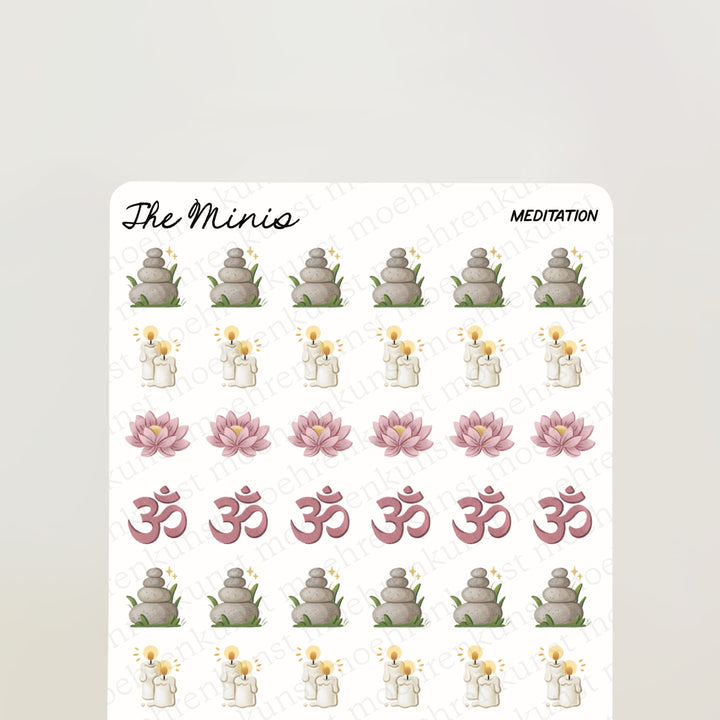The Minis - Meditation | Planner Stickers for your Journal