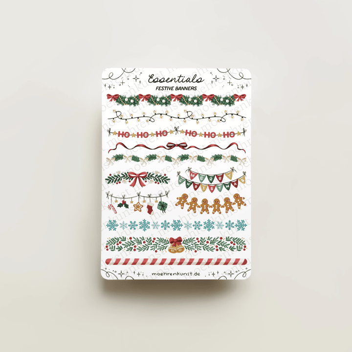 Essentials - Festive Banners | Planner Stickers for your Journal