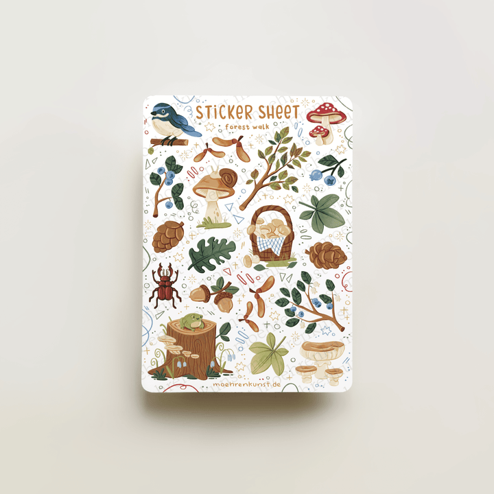 Sticker Sheet - Forest Walk | Planner Stickers for your Journal