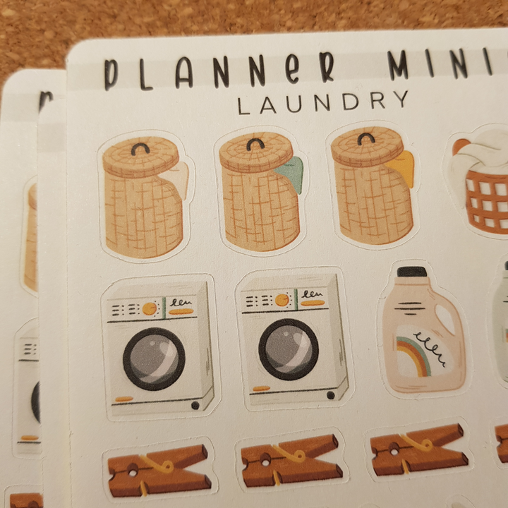 Planner Minis - Laundry CLEARANCE | Planner Stickers for your Journal