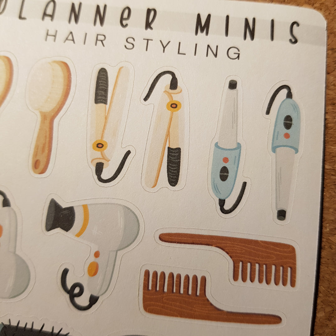 Planner Minis - Hair Styling | Planner Stickers for your Journal
