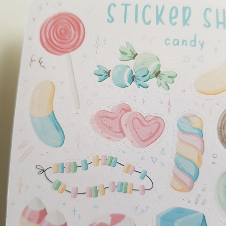 Sticker Sheet - Candy (CLEARANCE) | Planner Stickers for your Journal