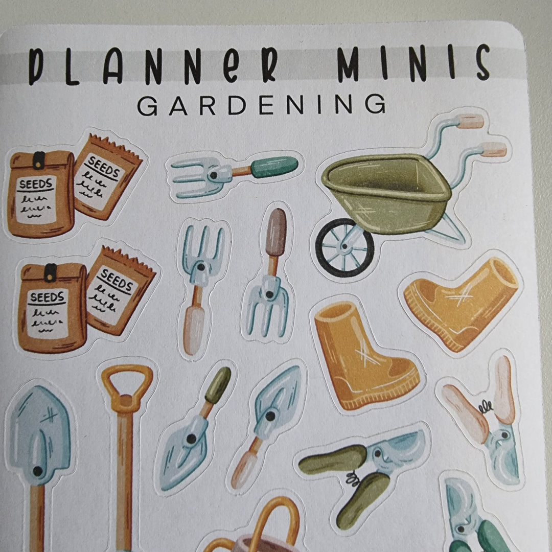 Planner Minis - Gardening | Planner Stickers for your Journal