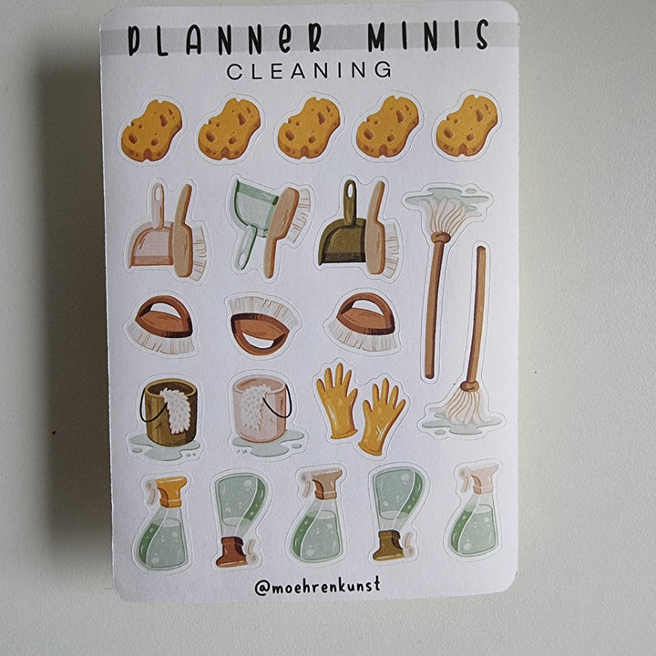 Planner Minis - Cleaning | Planner Stickers for your Journal