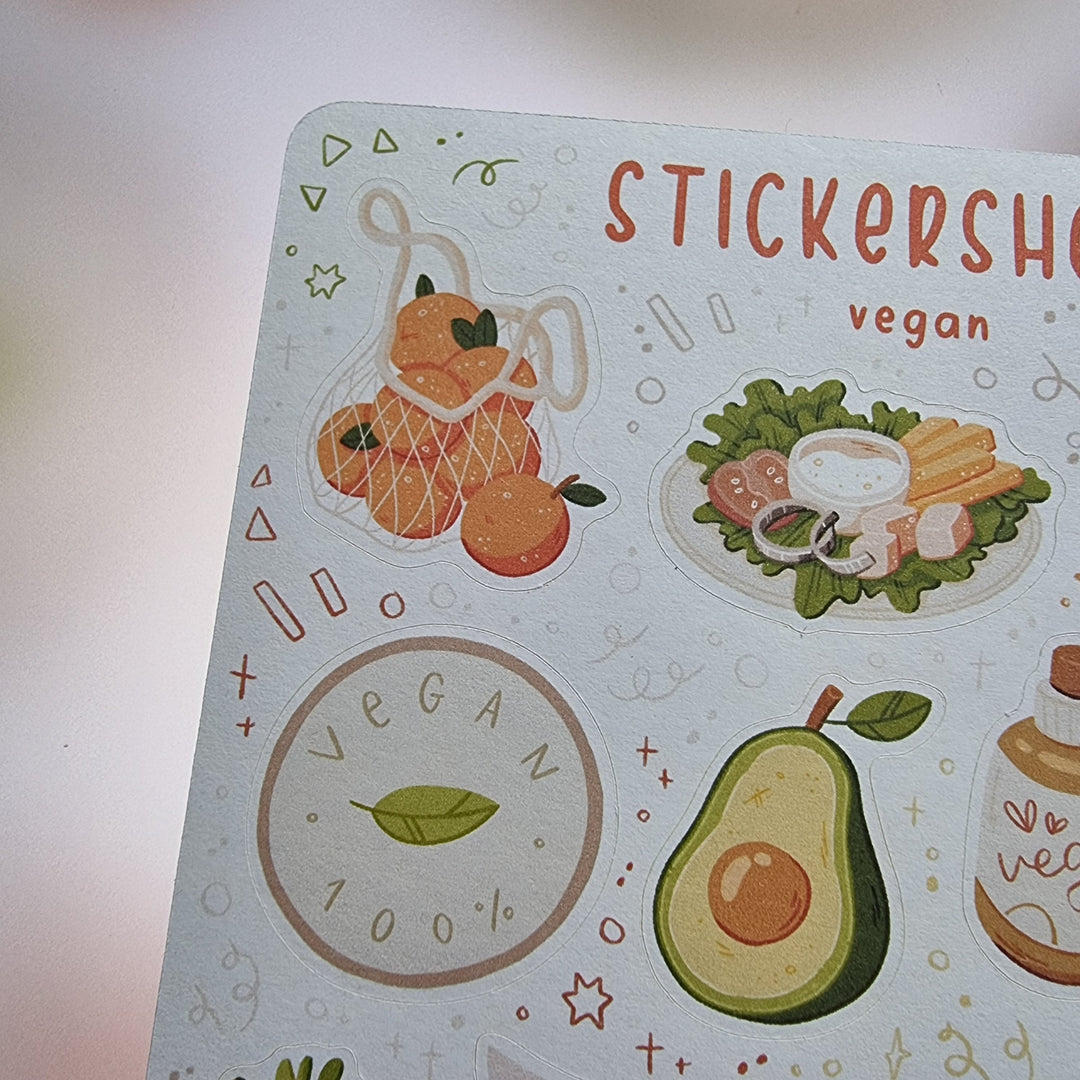 Sticker Sheet - Vegan | Planner Stickers for your Journal