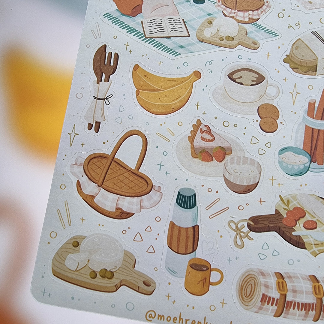 Sticker Sheet - Picnic date | Planner Stickers for your Journal