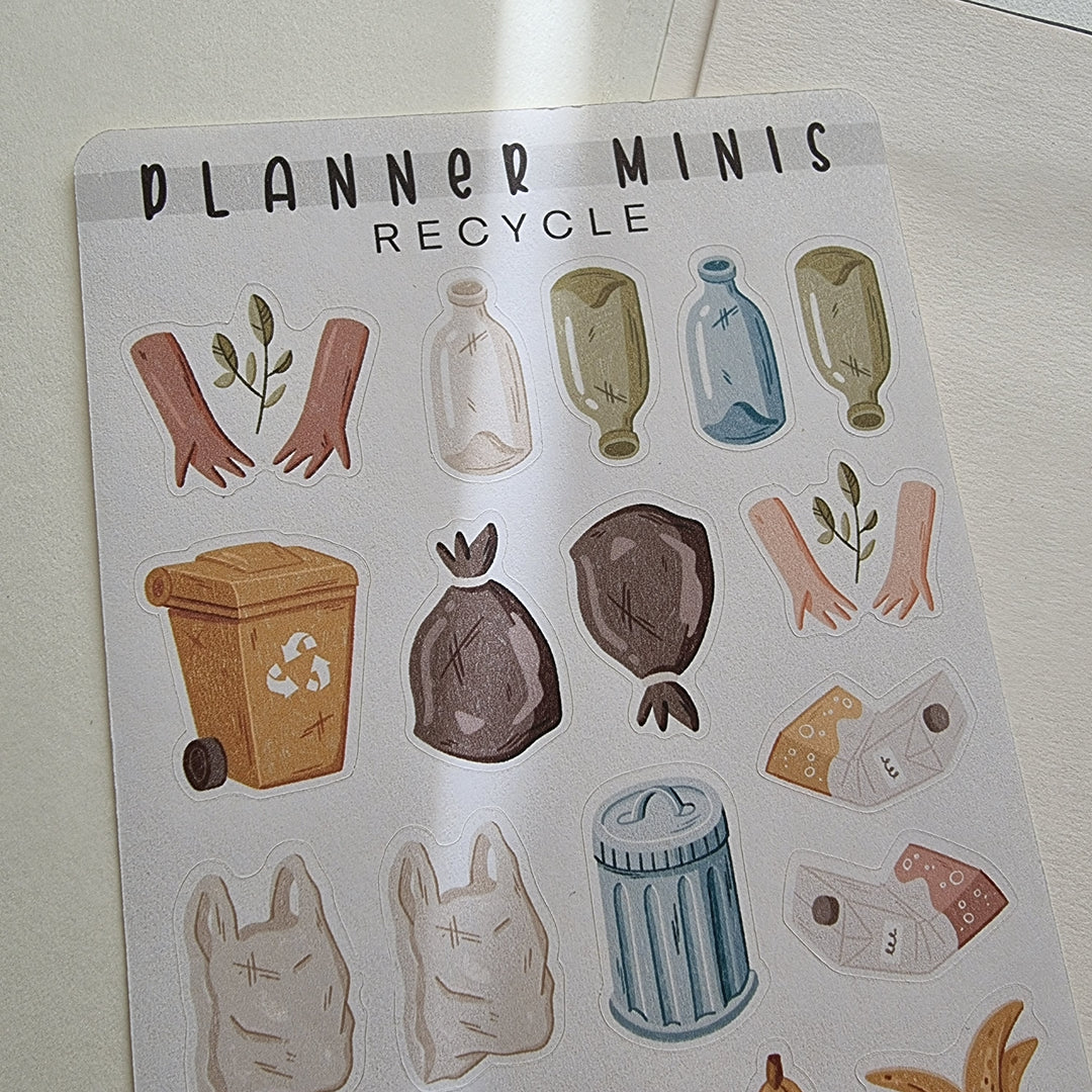 Planner Minis - Recycle | Planner Stickers for your Journal