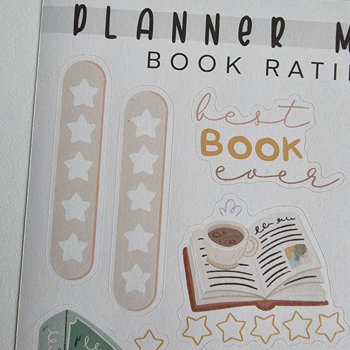 Planner Minis - Book Rating | Planner Stickers for your Journal