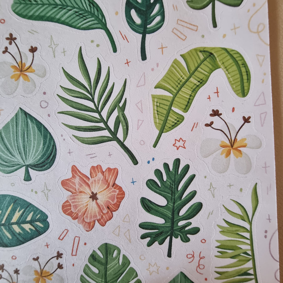 Sticker Sheet - Island Flora | Planner Stickers for your Journal