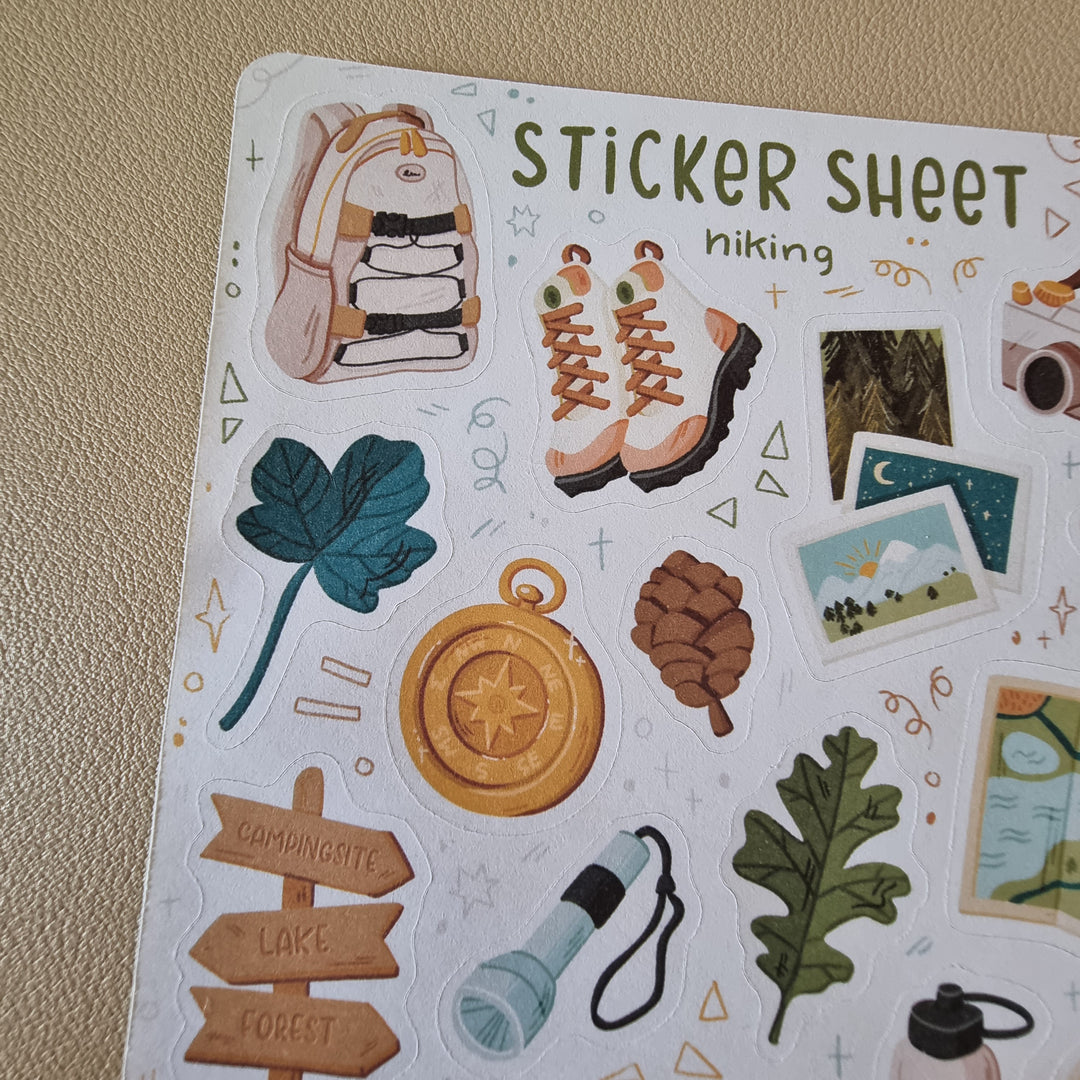 Sticker Sheet - Hiking | Planner Stickers for your Journal