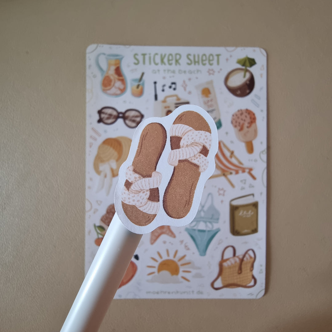 Sticker Sheet - At The Beach | Planner Stickers for your Journal