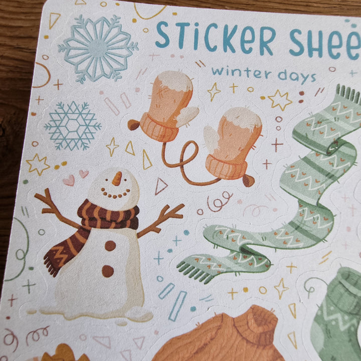Sticker Sheet - Winter Days | Planner Stickers for your Journal