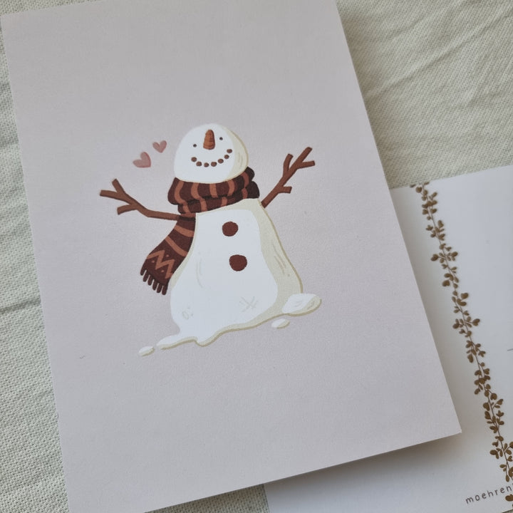 Postcard - Snowman