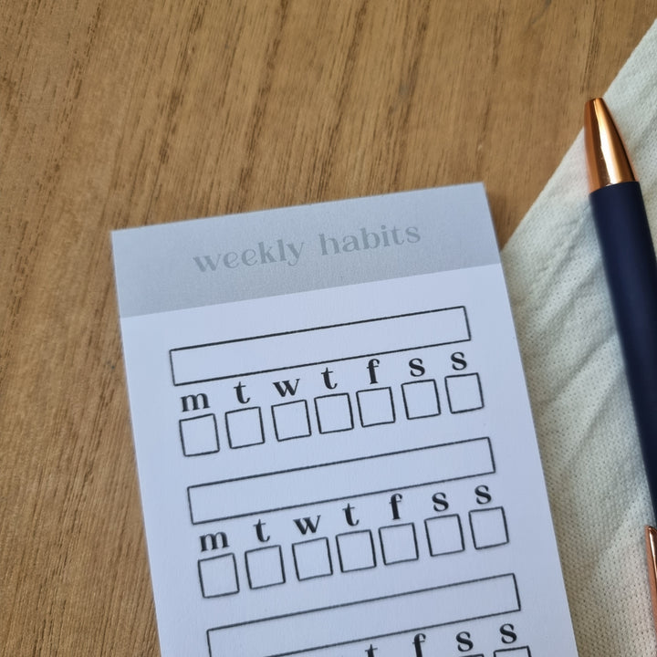 Notepad 07 | Weekly Habits