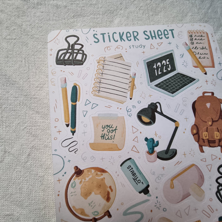Sticker Sheet - Study | Planner Stickers for your Journal