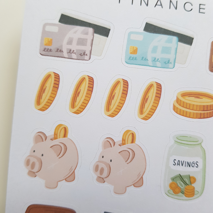 Planner Stickers finance details