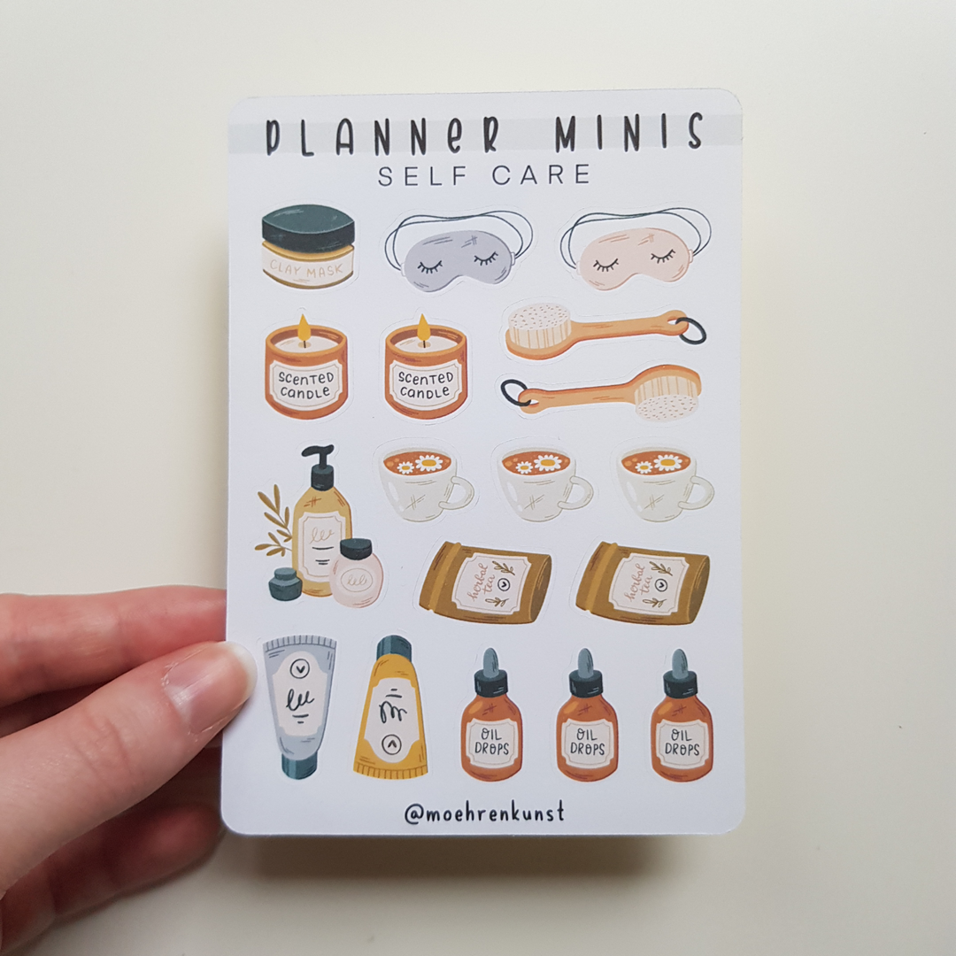 Planner Stickers self care details