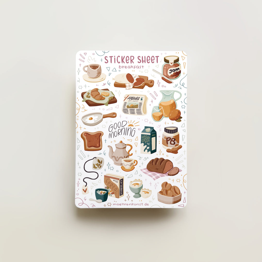 Sticker Sheet - Breakfast | Planner Stickers for your Journal