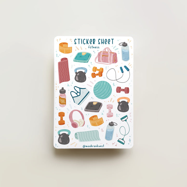 Sticker Sheet - Fitness | Planner Stickers for your Journal