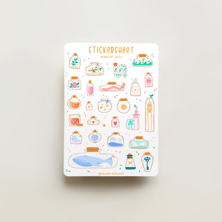 Sticker Sheet - Magical Jars | Planner Stickers for your Journal