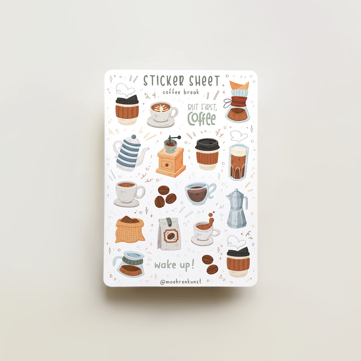 Sticker Sheet - Coffee Break | Planner Stickers for your Journal