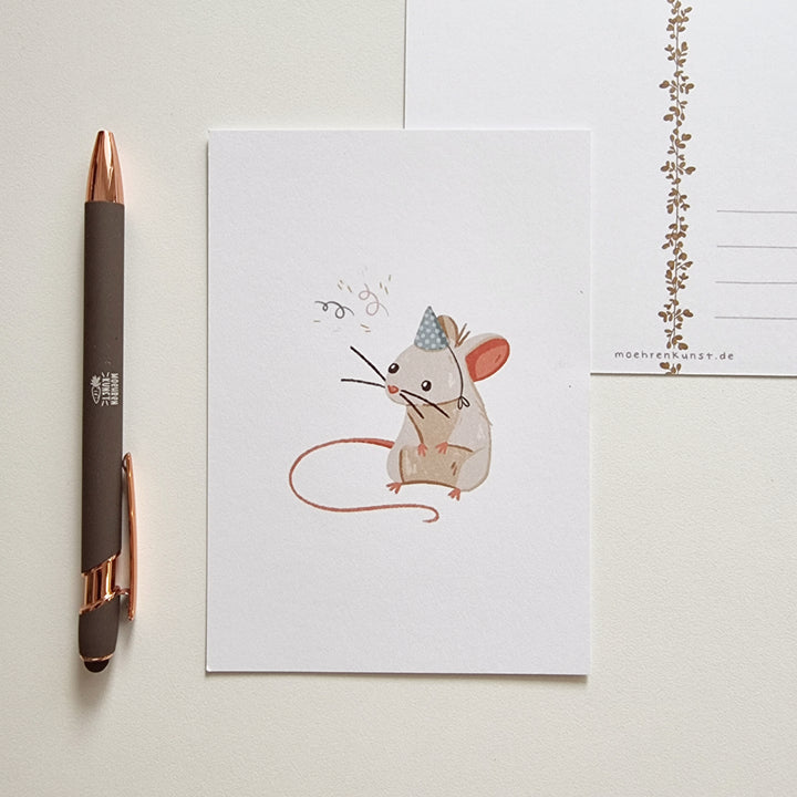 Postcard - Party Mouse